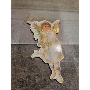 Angel Cherub Flowers ornament xmas